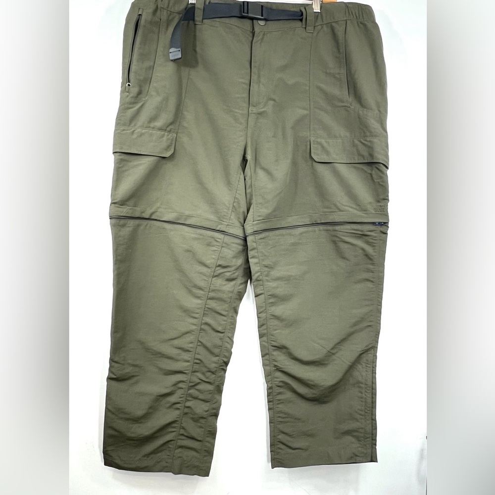 The North Face Pants Shorts Green Convertible Cargo Outdoors Hiking MensSIZE XXL